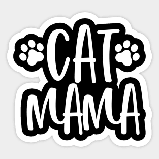 Cat Mama. Purrfect for the Cat Lover. Sticker